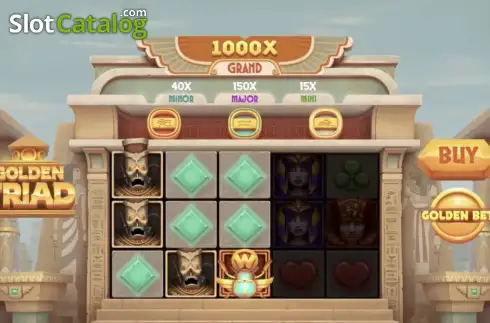 Скрин2. Golden Triad слот
