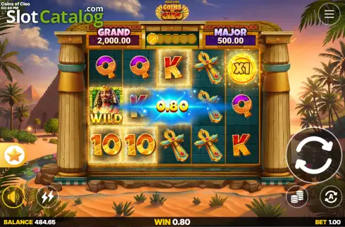 Скрин3. Coins of Cleo (Bitstarz Originals) слот