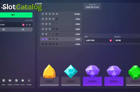 Скрин2. Diamonds (Bitstarz Originals) слот