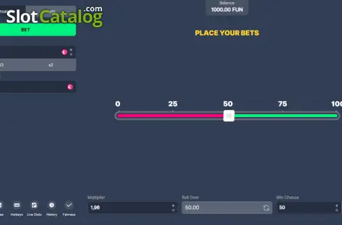Скрин2. Dice (Bitstarz Originals) слот