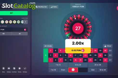 Скрин3. Roulette (Bitstarz Originals) слот