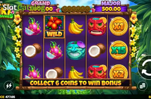 Скрин2. Tiki Treasures (Bitstarz Originals) слот
