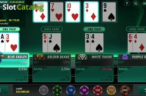 Скрин3. Poker Stadium слот
