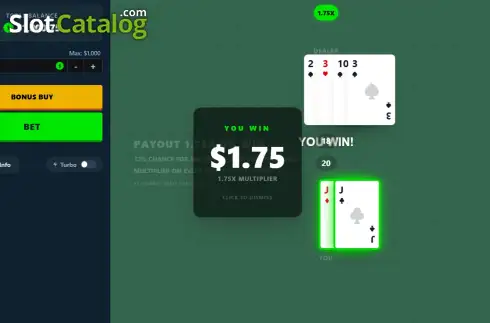 Скрин3. Extreme Blackjack слот