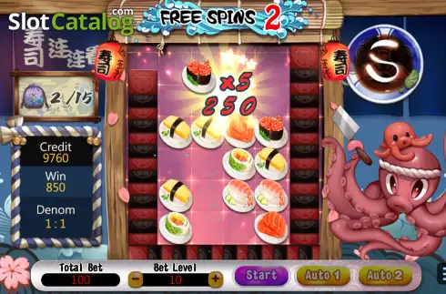 Скрин3. Sushi Match слот