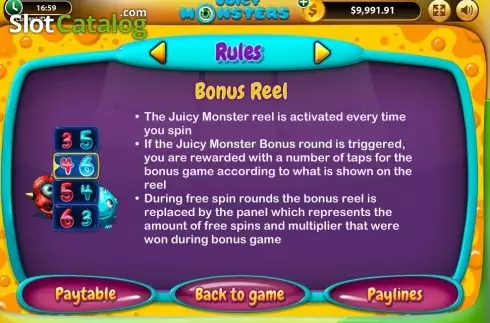 Скрин3. Juicy Monsters слот