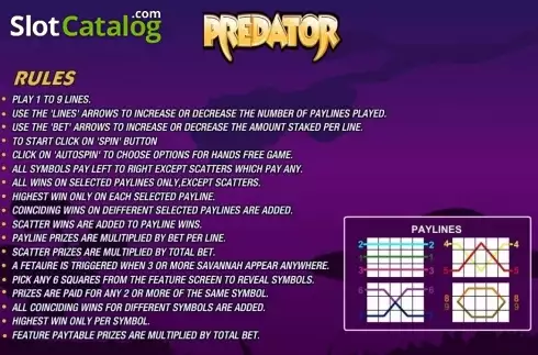 Скрин5. Predator слот
