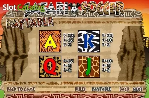 Скрин5. Safari Soccer слот