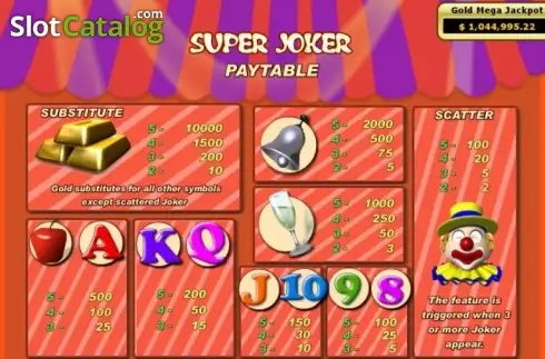 Скрин3. Super Joker (Bwin) слот