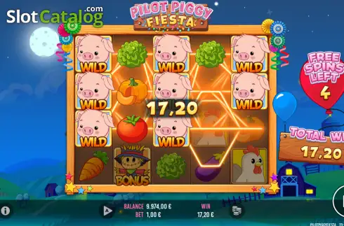 Скрин3. Pilot Piggy Fiesta слот