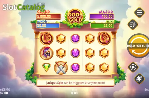 Скрин2. Gods Love Gold: Hold and Win слот