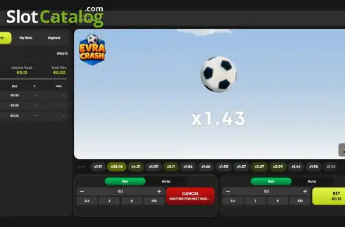 Скрин3. Evra Crash слот