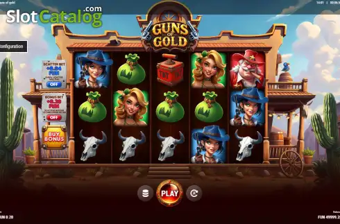 Скрин2. Guns of Gold слот
