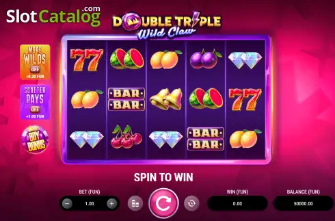 Скрин2. Double Triple Wild Claw слот