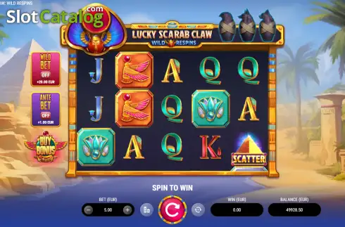Скрин2. Lucky Scarab Claw: Wild Respins слот
