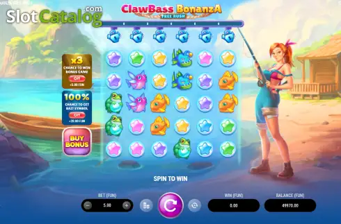 Скрин2. ClawBass Bonanza: Free Rush слот