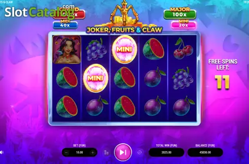 Скрин3. Joker, Fruits & Claw слот