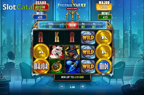 Скрин2. Frozen Vault Hold & Win слот