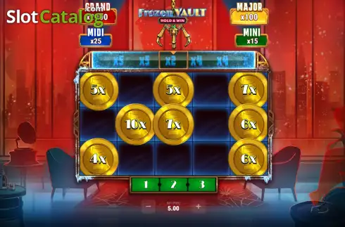 Скрин3. Frozen Vault Hold & Win слот