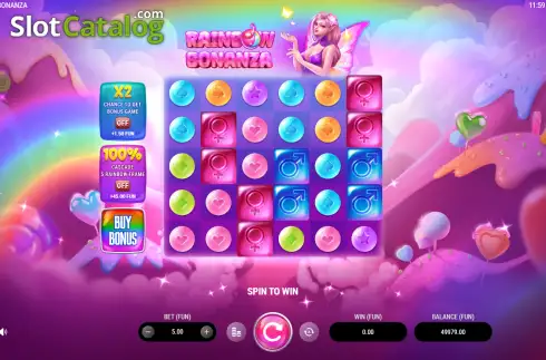 Скрин2. Rainbow Bonanza слот