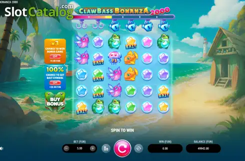Скрин2. Clawbass Bonanza 2000 слот