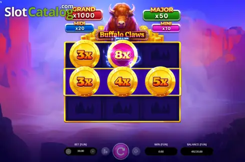 Скрин3. Buffalo Claws слот