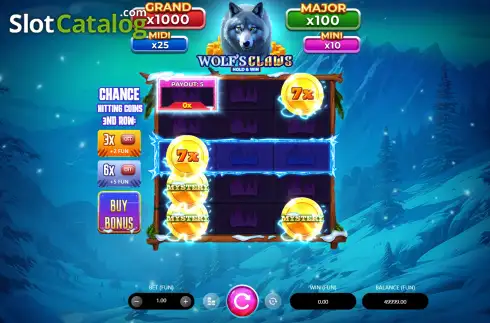Скрин2. Wolf's Claws слот