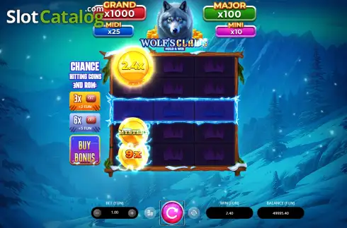 Скрин3. Wolf's Claws слот