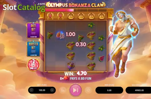 Скрин3. Olympus Bonanza Claw слот