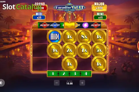 Скрин3. Paradise Vault слот
