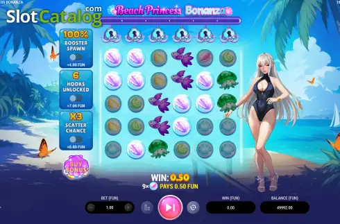 Скрин3. Beach Princess Bonanza слот