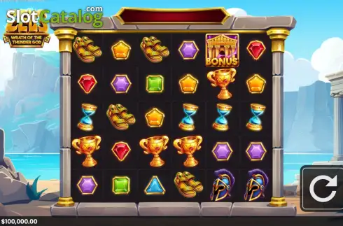 Скрин2. Zeus: Wrath of the Thunder God слот