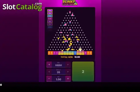 Скрин3. Plinko Clusters слот