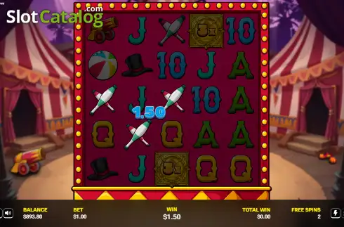Скрин3. Wild Circus (Colorful Play) слот