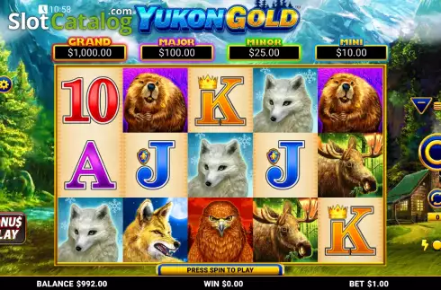 Скрин2. Yukon Gold слот