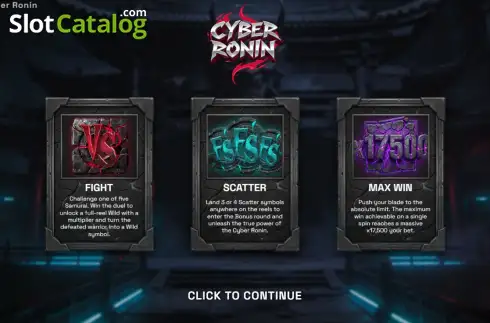 Скрин2. Cyber Ronin слот