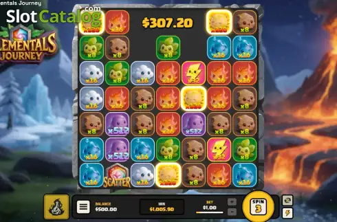 Скрин3. Elementals Journey слот