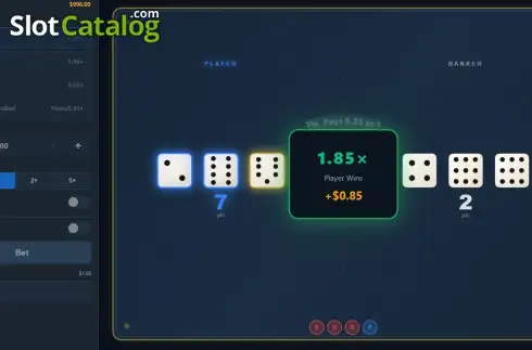 Скрин3. Dice Baccarat слот