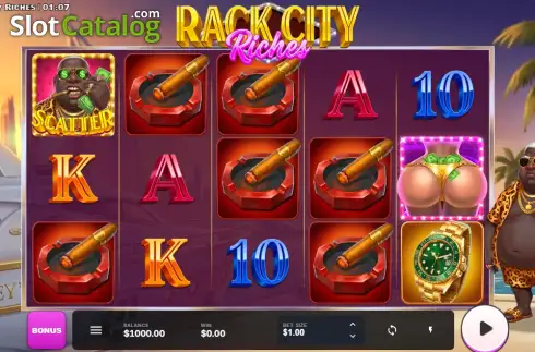 Скрин2. Rack City Riches слот
