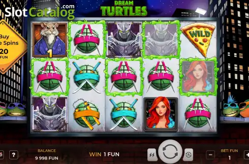 Скрин3. Dream Turtles слот