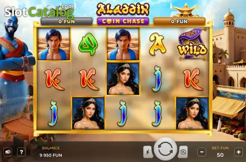 Скрин2. Aladdin Coin Chase слот