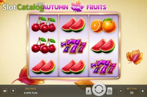 Скрин2. Autumn Dual Fruits слот