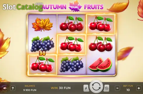 Скрин3. Autumn Dual Fruits слот