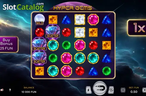 Скрин2. Hyper Gems (Dream Play) слот