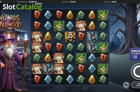 Скрин2. Wizards of Wild Wood слот