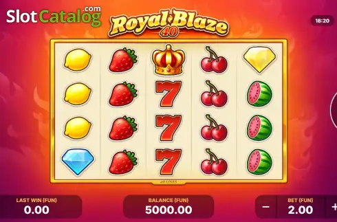 Скрин2. Royal Blaze 40 слот