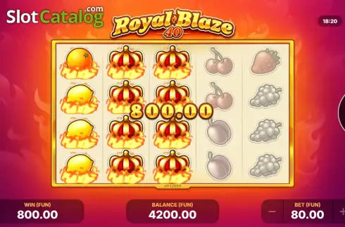 Скрин3. Royal Blaze 40 слот