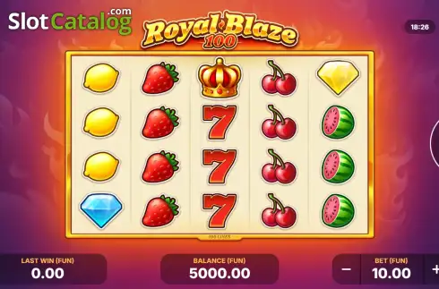Скрин2. Royal Blaze 100 слот