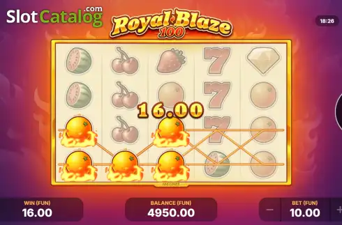 Скрин3. Royal Blaze 100 слот