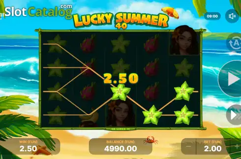 Скрин3. Lucky Summer 40 слот